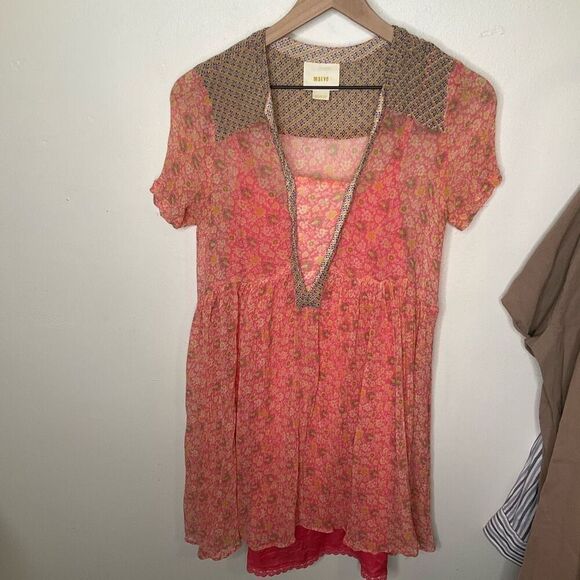 Maeve Floral Sheer Dress - Picture 2 of 7